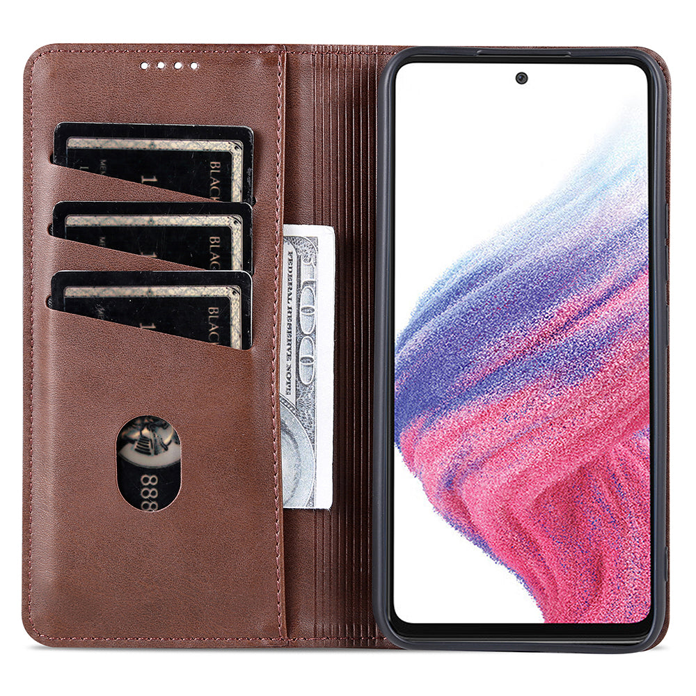 AZNS For Samsung Galaxy A34 5G Anti-drop Cowhide Texture Phone Case Stand Wallet PU Leather Magnetic Auto-absorbed Protective Folio Flip Phone Cover AZNS For Samsung Galaxy A34 5G Anti-drop Cowhide Texture Phone Case Stand Wallet PU Leather Magnetic Auto-absorbed Protective Folio Flip Phone Cover